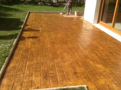Hormign impreso pavimento