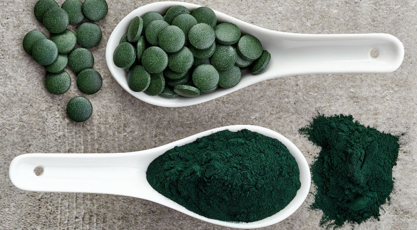 Alga espirulina o alga Chlorella