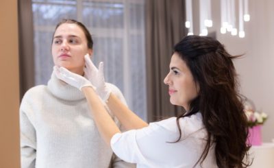 Cliente en clínica estética